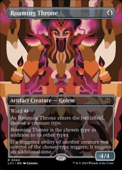 Roaming Throne The Lost Caverns of Ixalan Alternate Art